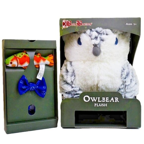 Owlbear Plush - Luxury Owl Bear Stuffed Animal - Boxed & Accessories - Snowy - Picture 4 of 9